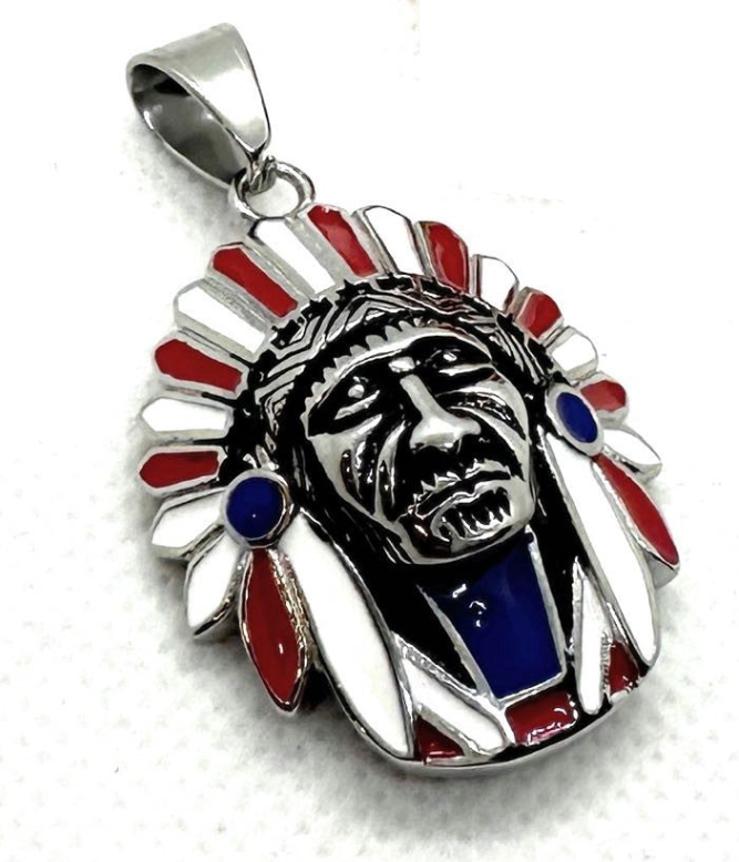 Colors of the Land Native American Pendant (#P369)