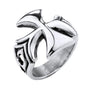 Iron Cross Ring With Design On The Sides (#217)