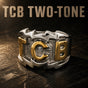 Elvis Inspired 'TCB' Ring, Two-Tone (#424TwoTone)