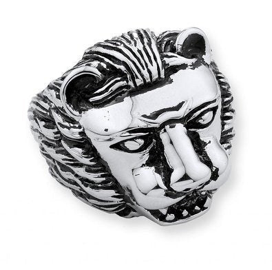 Big, Heavy and Solid Stainless Steel Lion Ring (#226)