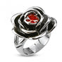 You Could be Mine - Red Stone Rose Ring (#031)