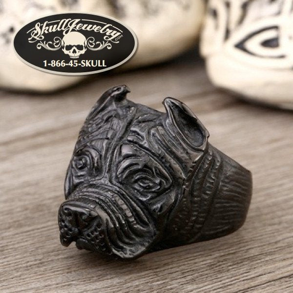 Black Pitbull Ring