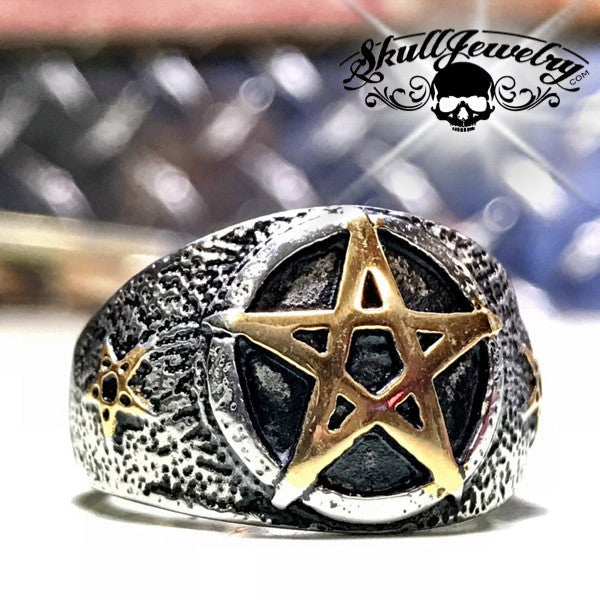 Five-Pointed Star Pentagram Ring (#253)