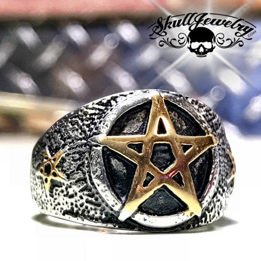 Five-Pointed Star Pentagram Ring (#253)