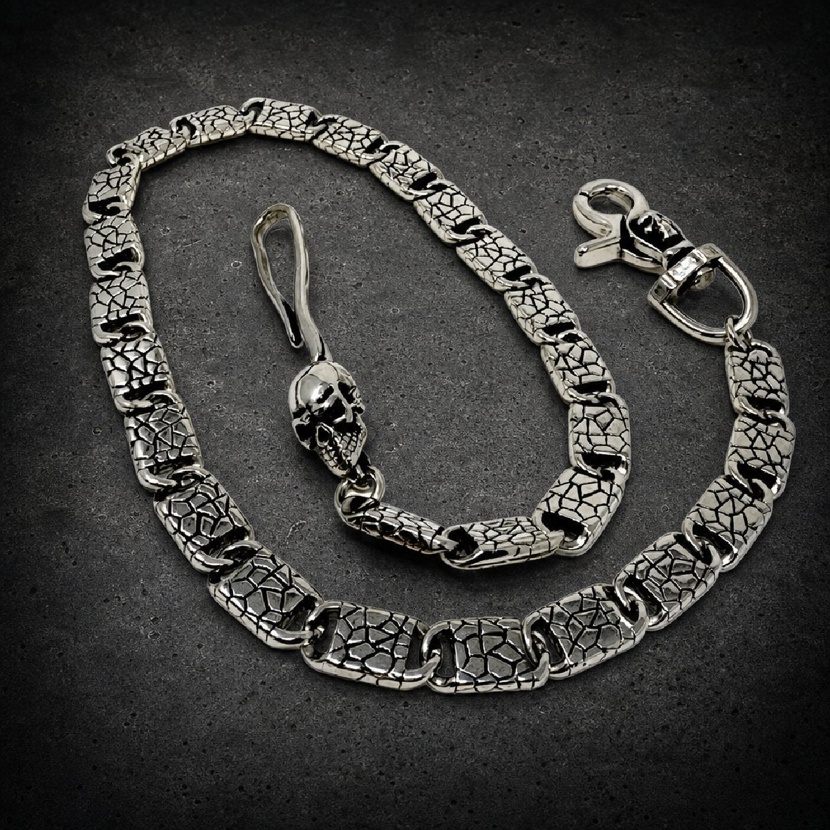 26" 'Serpent's Steel' Wallet Chain (#wallet_chain066)