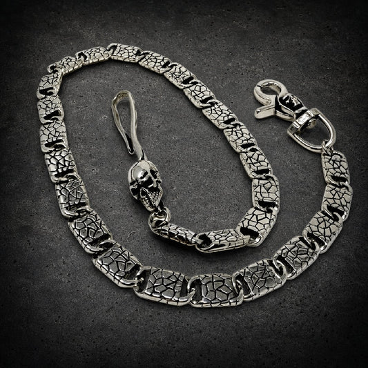 26" 'Serpent's Steel' Wallet Chain (#wallet_chain066)