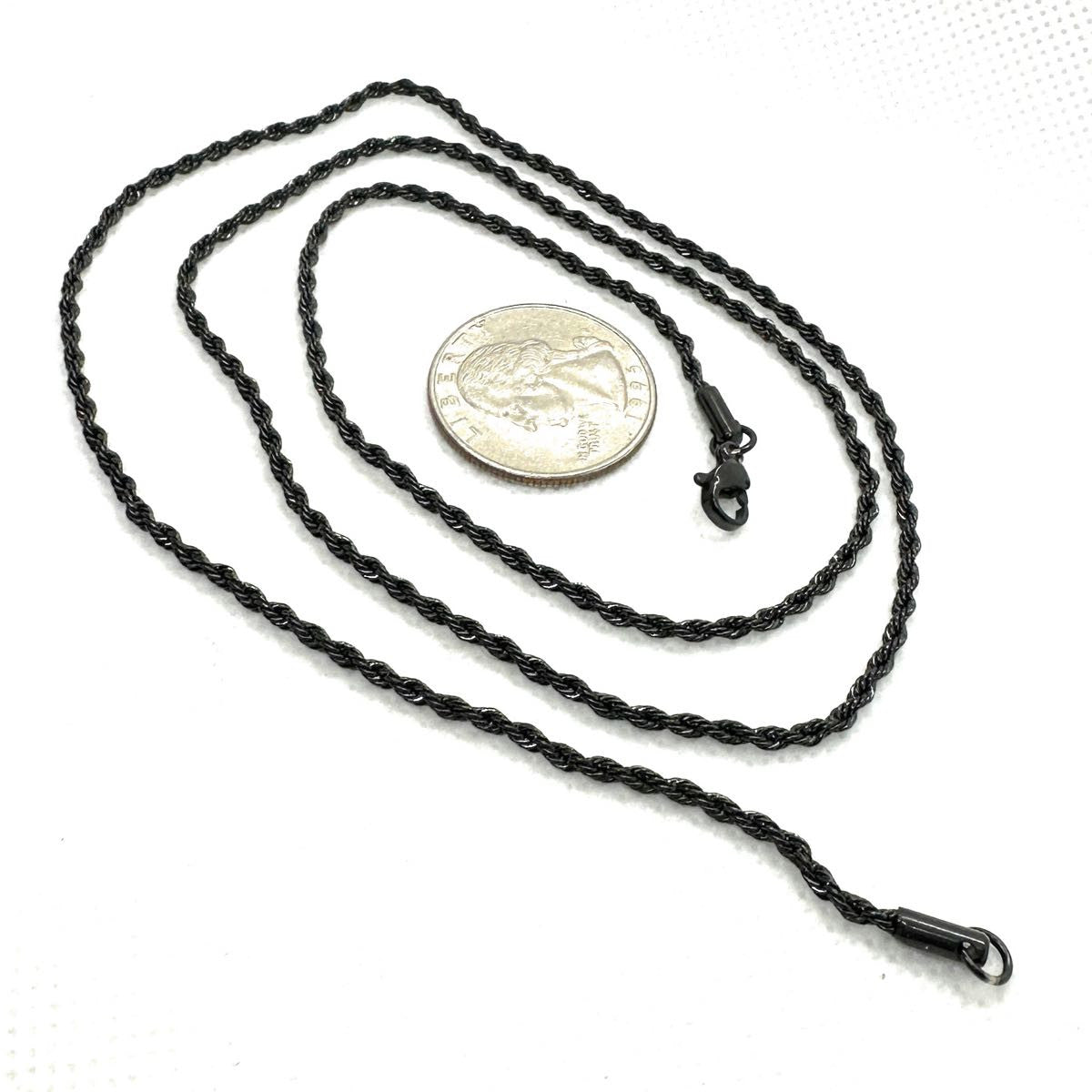 22" Black-Tone Stainless Steel Chain