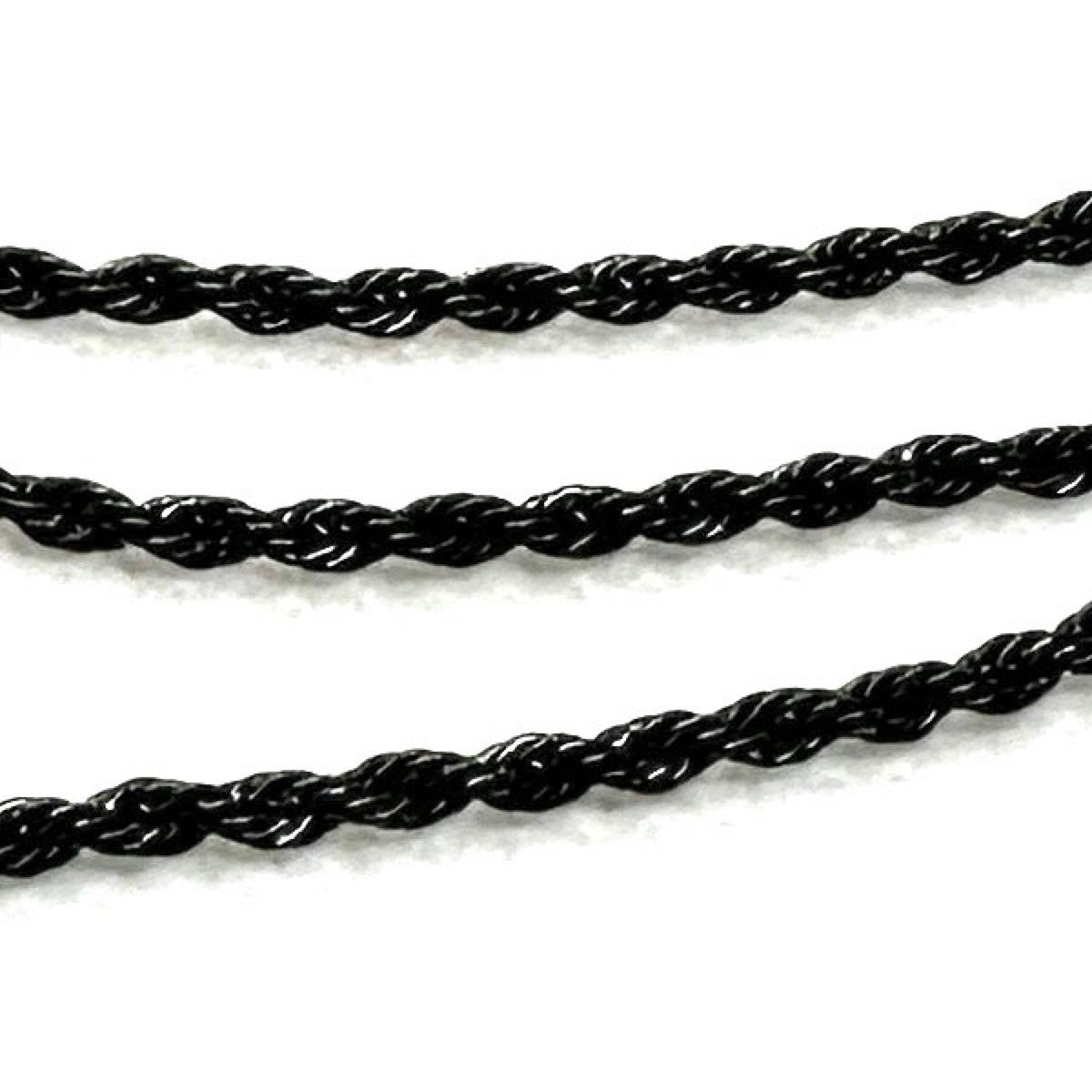 22" Black-Tone Stainless Steel Chain