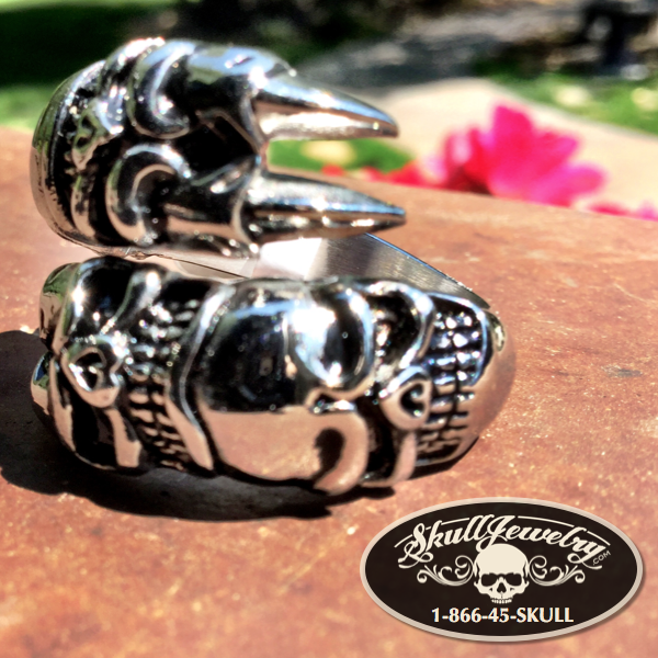  Stainless Steel Skull Ring 