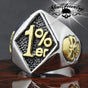 Two-Tone Skull Ring – Bold, Edgy & Unapologetic (#301twotone)