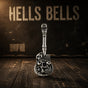 HELLS BELLS — Skull Guitar Pendant (#P825)