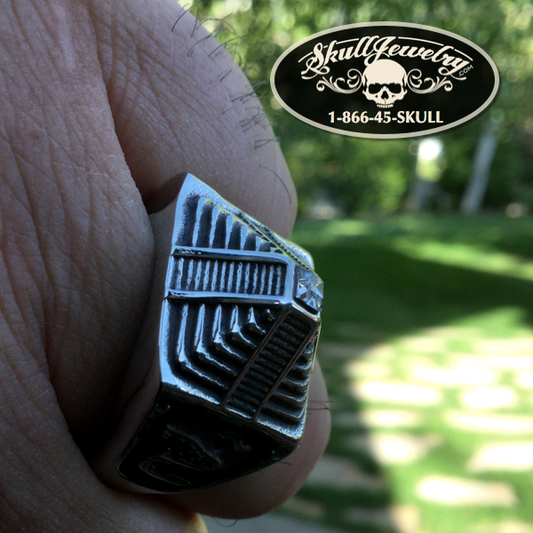 'That's The Way' Snake Temple Stainless Steel Ring w/ CZ