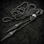 Outlaw Skull Spikes w/34" Chain (#N320)