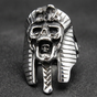 Crown of the Dead - Egyptian Pharaoh Skull Ring (#353)