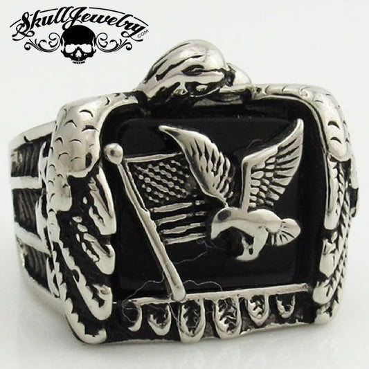 American Flag and Eagle Ring