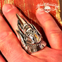 Cat Scratch Fever Skull Ring (#411)