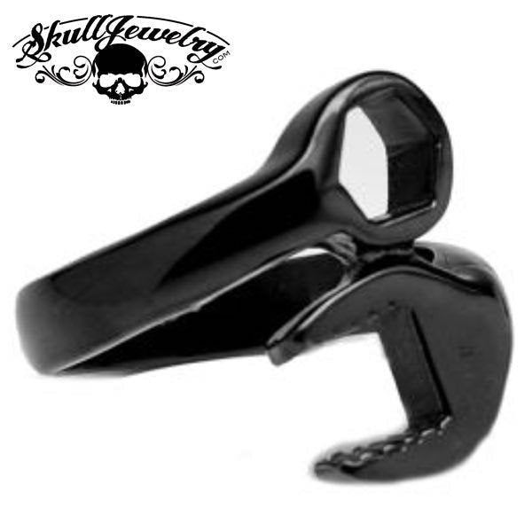 BLACK 'Takin Care Of Business' Wrench Ring