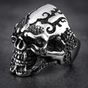 A Young Satchmo With Sharp Fangs and a Phallic Ax Skull Ring (#4146)