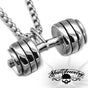 Deadlift Dumbbell Pendant (#p421Steel)