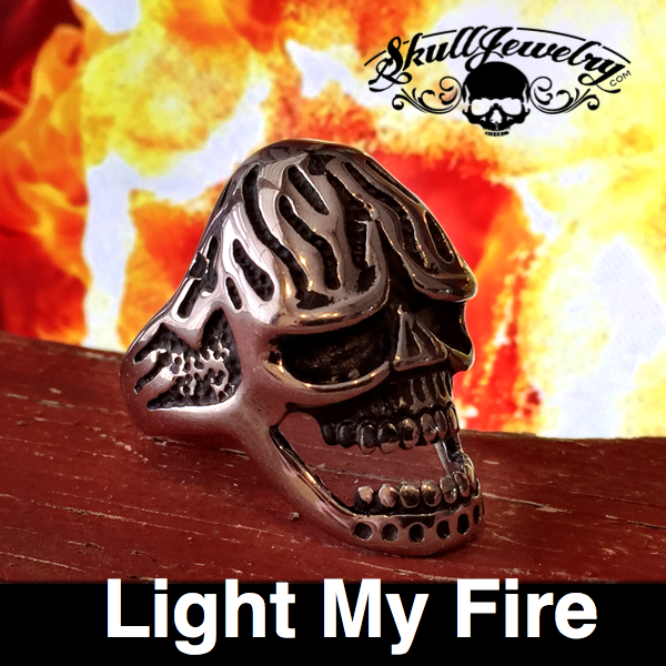 Light my Fire doors skull ring