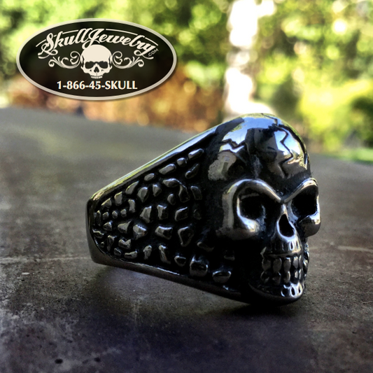 'You Shook Me All Night Long' Skull Ring