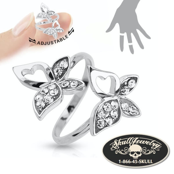 Double Butterfly Adjustable Mid-Ring