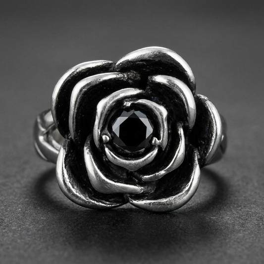 "Sweet Child O' Mine" Black Rose Ring (#452)