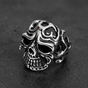 Cheeky Flamenco Stainless Skull Ring - (4646)