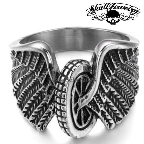 "Hell On Wheels" Stainless Steel Ring