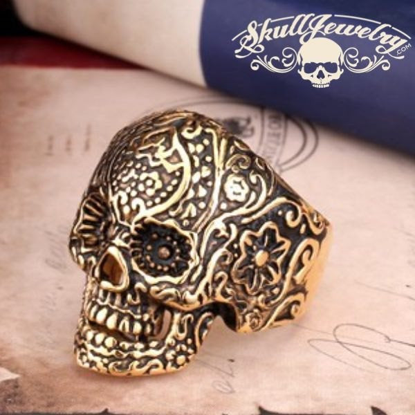 todos los santos anillo de calavera días