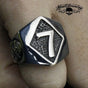 Diamond 7 - w/Skulls Ring (#521)