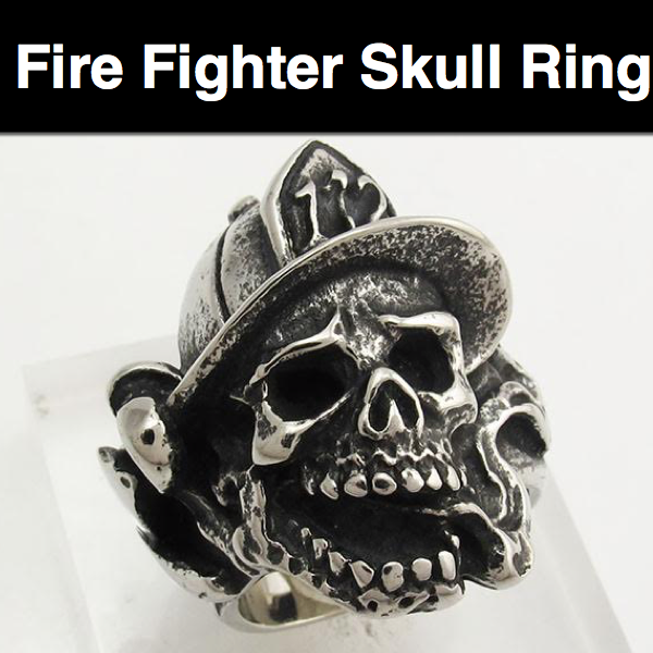 Fire Fighter Stainless Steel Ring