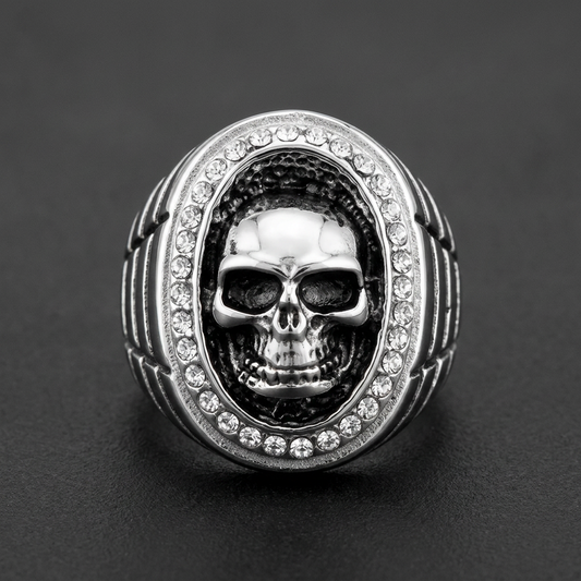 'Dust in the Wind' Skull Ring (#536)