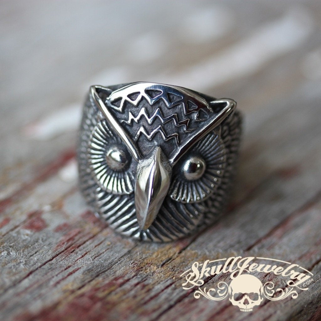 lillith nite owl pagen skull ring