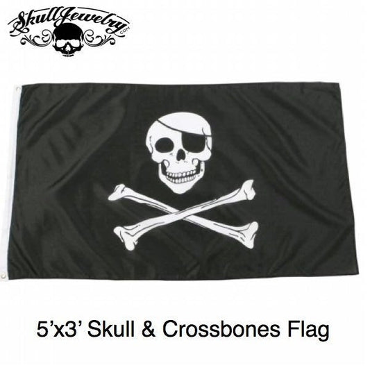 5'x3' Skull & Crossbones Flag