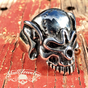 Gold Hoop Skull Ring (#641)