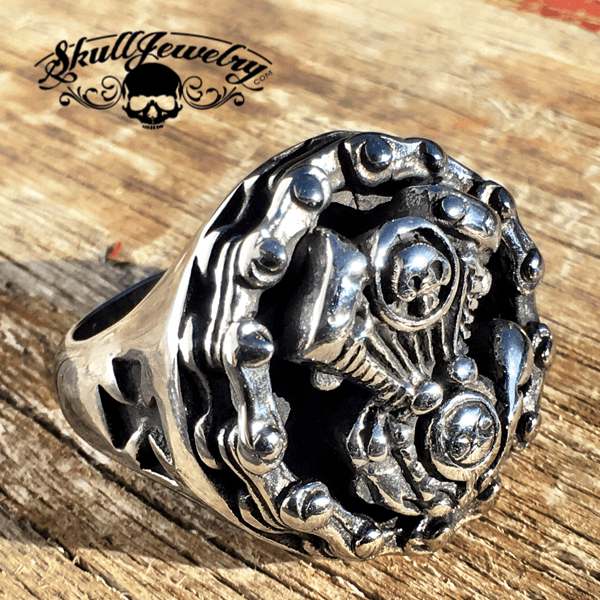 The Doors " Riders on the Storm " Big , Bold y pesado anillo Motor de la motocicleta