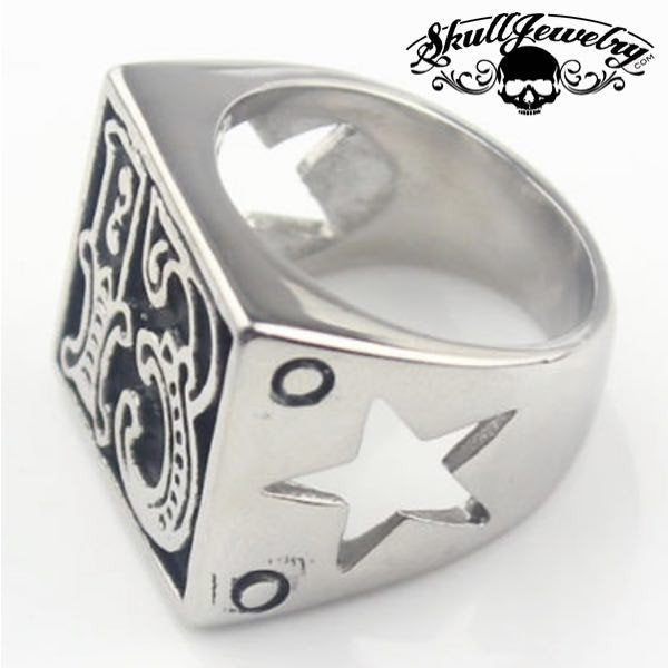 'Rikki Don't Lose That Number' #13 Ring with Stars