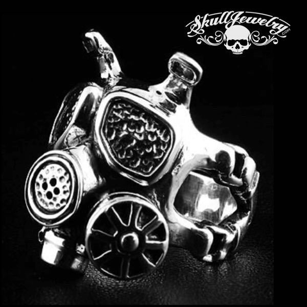 "Every Breath You Take' GAS MASK ARMY SOLDIER Ring