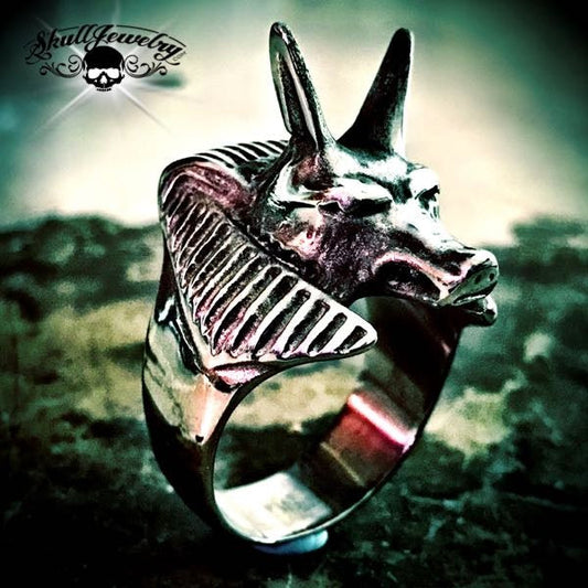 Egyptian 'Anubis' Canine/Wolf Ring