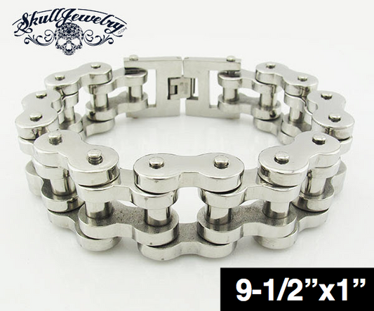 big and bold motorcycle biker bracelet