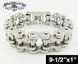 9-1/2" x 1" Stainless Steel Motorcycle Chain Bracelet (804XXXL)