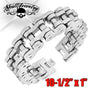 10-1/2" x 1" Stainless Steel Motorcycle Chain Bracelet - Big, Bold & Heavy (#818)