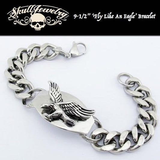 'Fly Like An Eagle' Stainless Steel Bracelet
