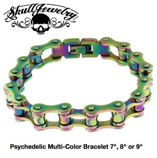 Psychedelic Multi-Color Bracelet 7", 8" or 9"