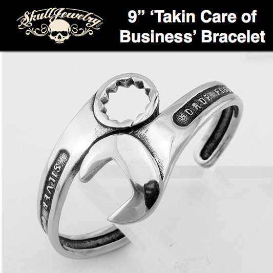 'Takin Care Of Business' Wrench Bracelet