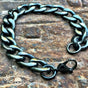 Hard to Handle Black Link Bracelet (#880)
