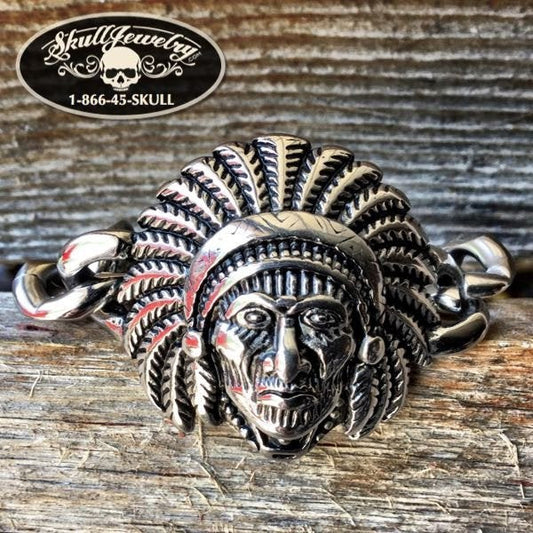 Native American' Headdress Indian Bracelet