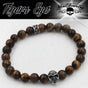 Tigers Eye Skull Bracelet (#934)