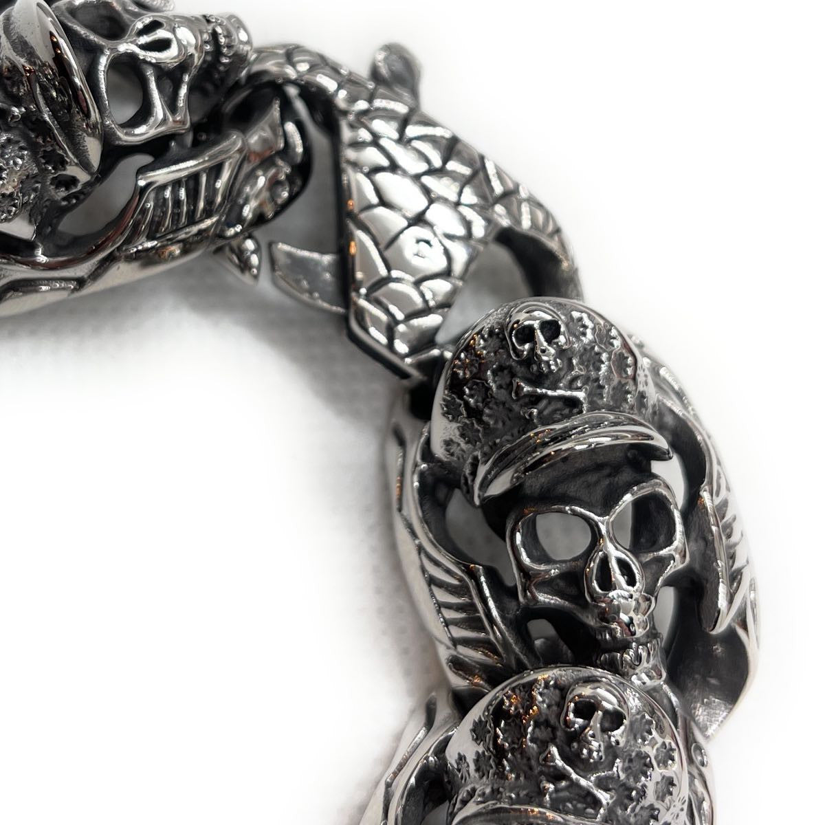 9" 'Death March' Bracelet - thick heavy clasp